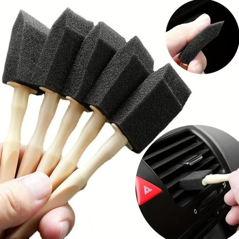 1Car Air Vent Cleaning Brush | Used for Internal Dust Removal、Plastic Cleaning Brush for Cleaning Gaps in Sponges and Grilles