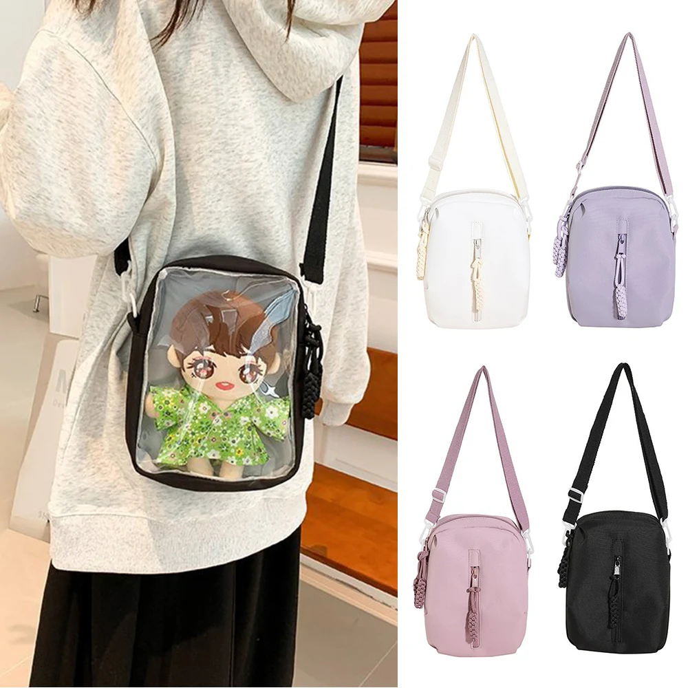 

Double Side Ita Bag for 20cm Doll Carrier Girl Cotton Doll Out Bag Lolita Japanese Women Clear Cute Doll Moving Bag Crossbody