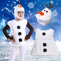Cartoon Cute Olaf Plush Costume For Toddler Kids Classic Character Cosplay Carnival Halloween Christmas Dress Up Gift