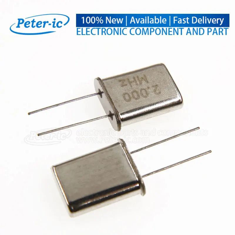 (20PCS) HC-49U 49U Quartz Resonator Passive Crystal Oscillator DIP-2Pin 1.8432M 2.4576M 2M 6M 7.2M 7.3728M 8/10/12/16/11.0592MHz