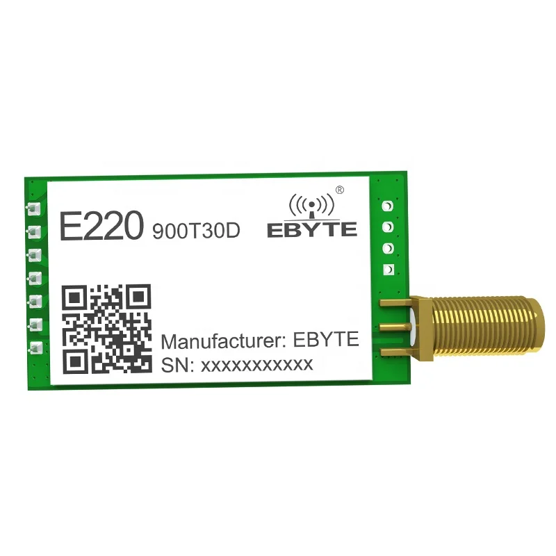 

Ebyte E220-900T30D LLCC68 10km Support air Wake-up 30dBm Wireless Transmitter Module 915MHz LoRa Rf Wireless Module