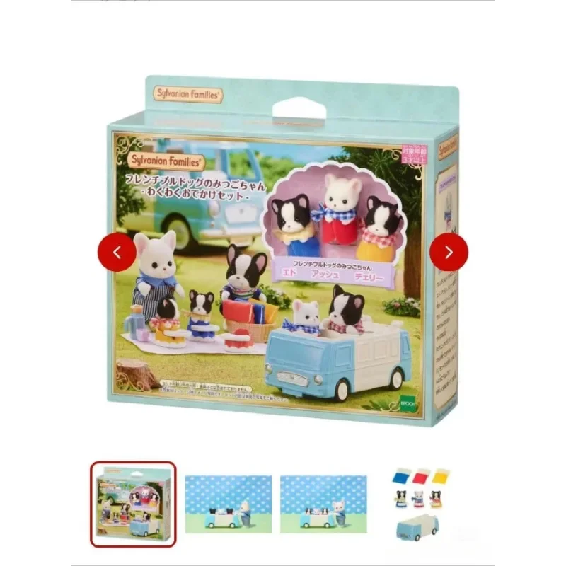 

Sylvanian Families Fight Triplets Forest Family Milk Rabbit House Silvania Familiy Anime Toy Girl Toys for Kids Ternurines Cute