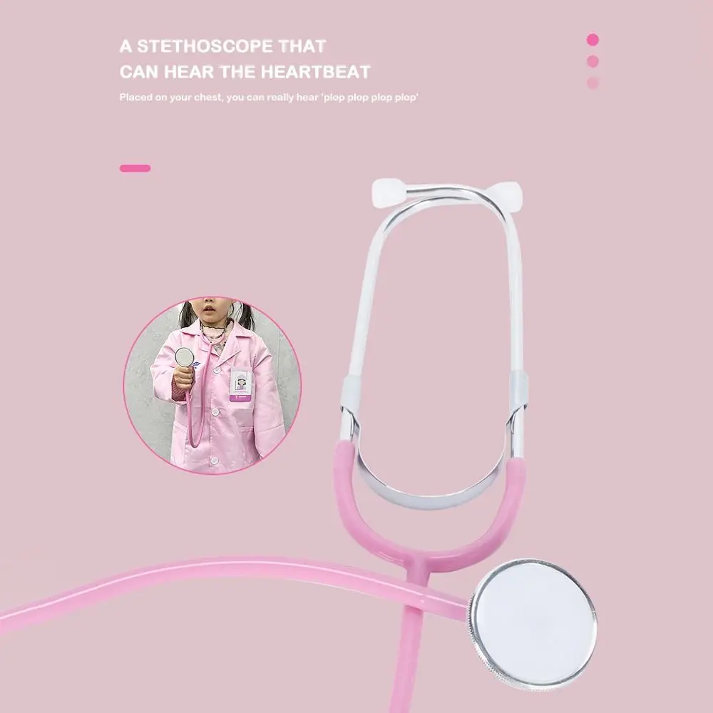 Multi Color Stethoscope Toy Family Parent-Child Games DIY Teaching Stethoscope Plastic Imitation Plastic Stethoscope Kids