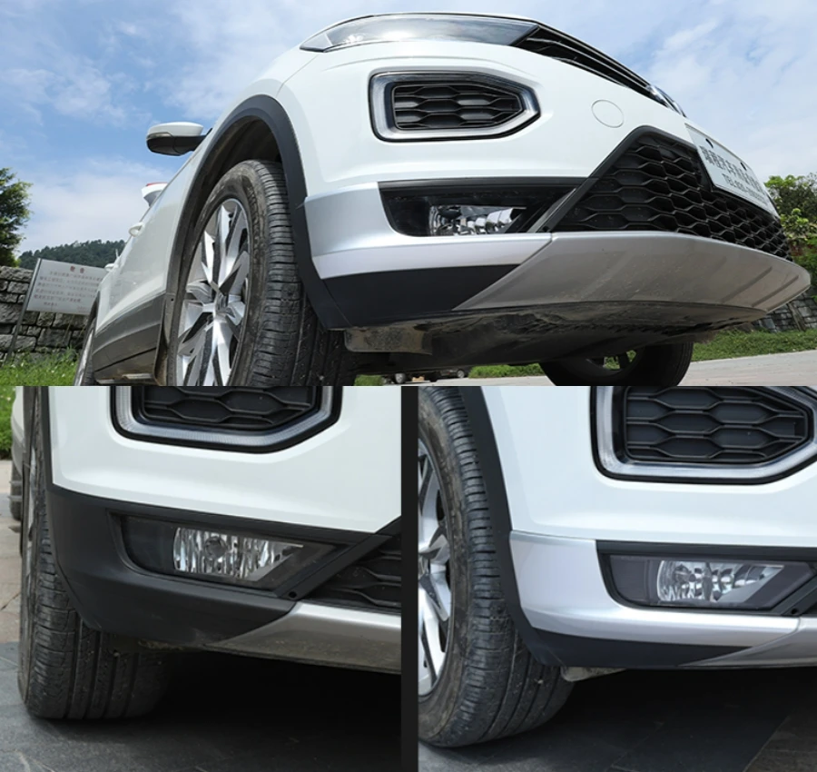 Exterior Accessories For Volkswagen T-Roc T Roc 2018 -2021 Front Trunk Bumper Protector Sill Plate Cover Trim Matte Silver