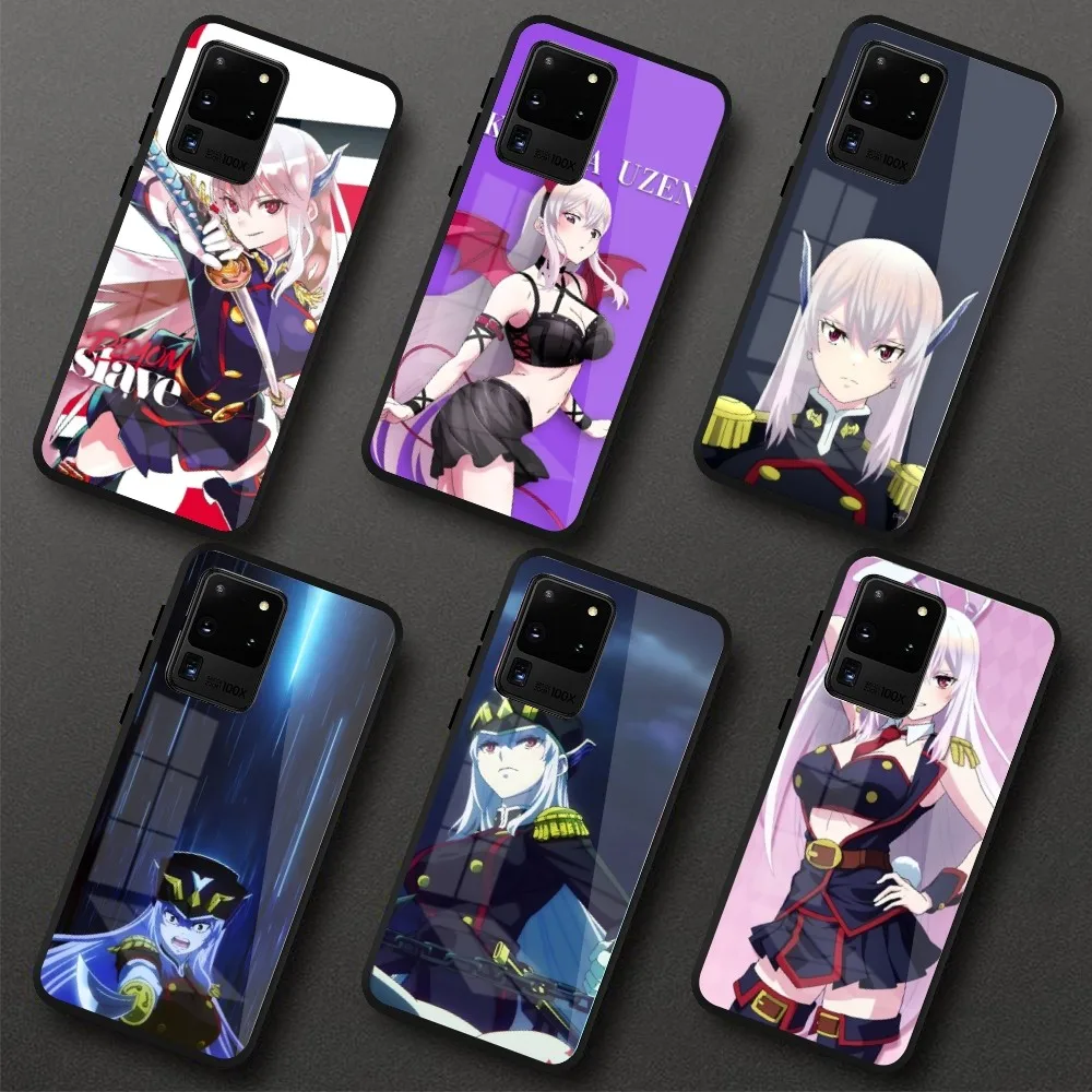 Chained Soldier Kyouka Uzen Phone Case for Samung S23 S22 S21 Pro Ultra A13 A33 A53 NOTE 20 PC Glass Phone Cover Funda