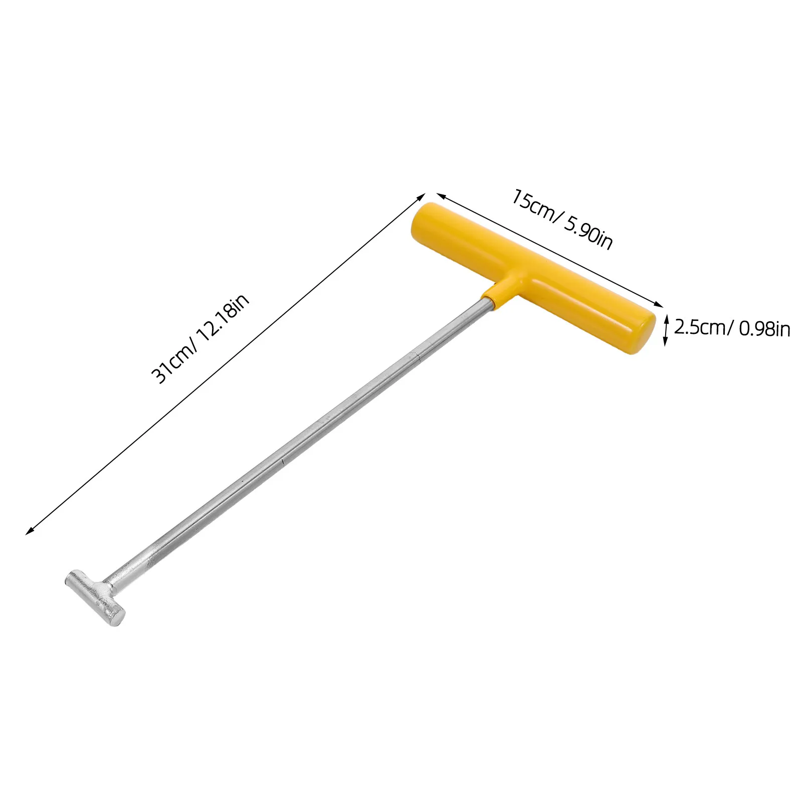T Shape Manhole Cover Lifting Hook Stainless Steel Welded Structure Non Slip Coating Smooth Surface Safety for Utility Manhole view 5