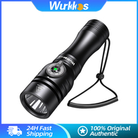 Wurkkos DL02 Professional Diving Flashlight 3000LM Work Light 21700 Battery Lamp Underwater Lantern with Rotary Magnetic Switch