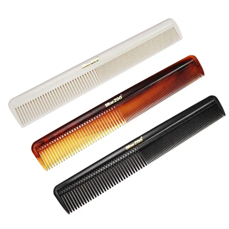 652F 2 In 1 Men Hair Comb Wide Coarse Fine Toothed Combination Portable Vintage Oil