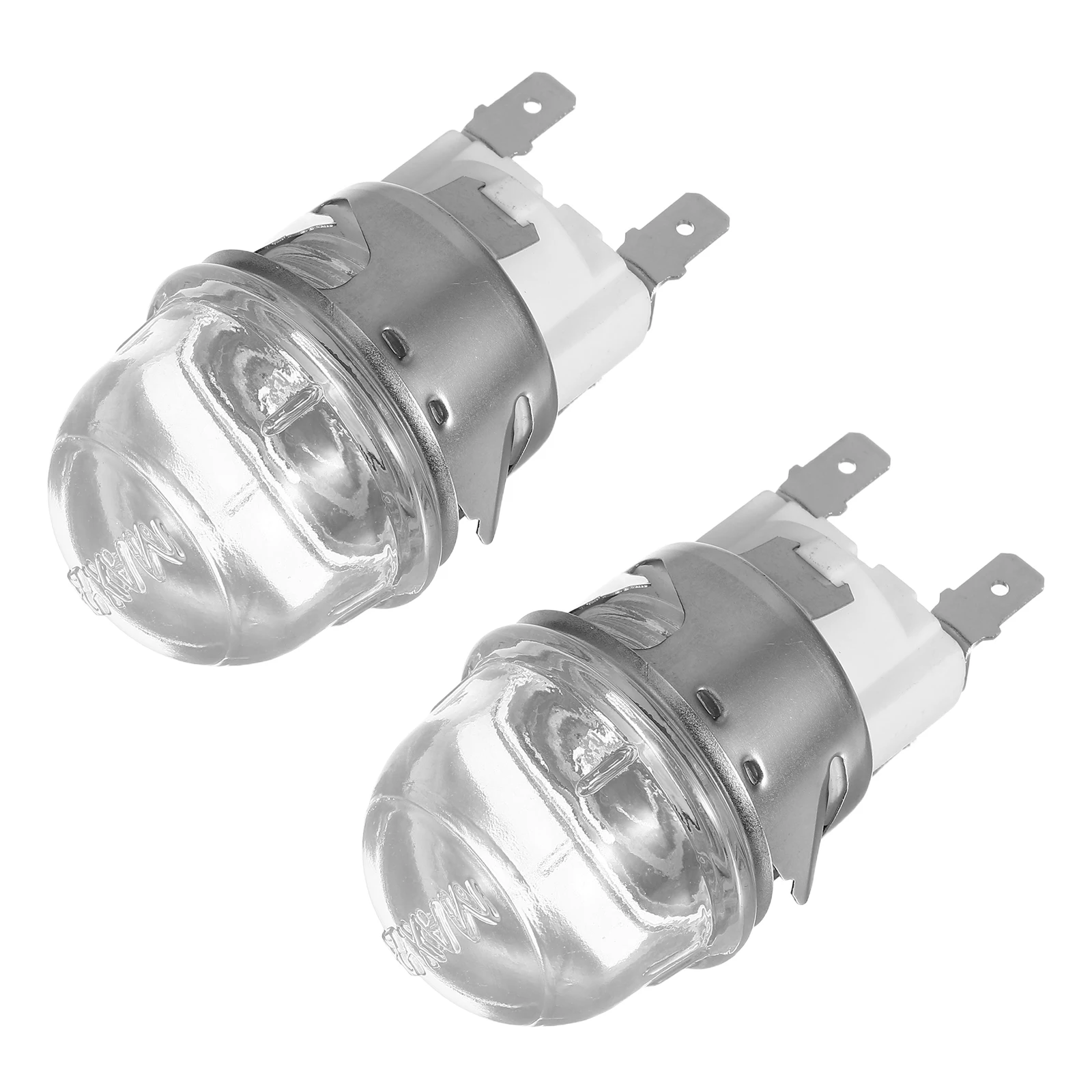 2pcs High Temperature Oven Light Holder Lamp Adapter Bulb Socket Base Silica Glass Halogen Lighting Efficient Installation