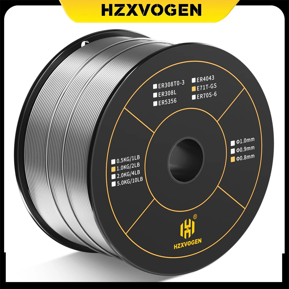 HZXVOGEN 0.8mm 1KG Mig Welding Flux Core Wire Gasless Wires Iron Welding Carbon Steel Mig Welder Accessories For Soldering Tool