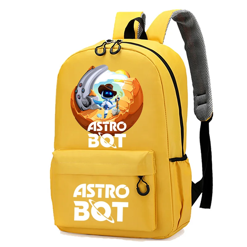 Astro Bot Classic Travel Bag Men Waterproof Hiking Computer Laptop Backpack High School Student Sport Fashion Boys Outdoor Bags