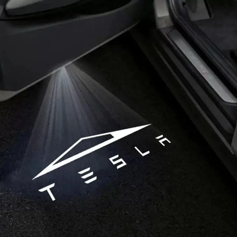 

2PCS HD For Tesla Model 3 Y X S Accessories LED Car Door Projector Welcome Light