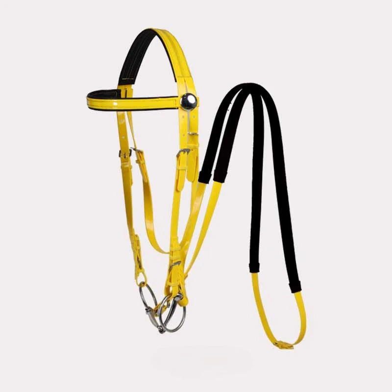 Multi‑Color Adjustable TPU Horse Bridle & Reins L Size Stainless Steel Accessories for Endurance Horseback Equestrian Riding