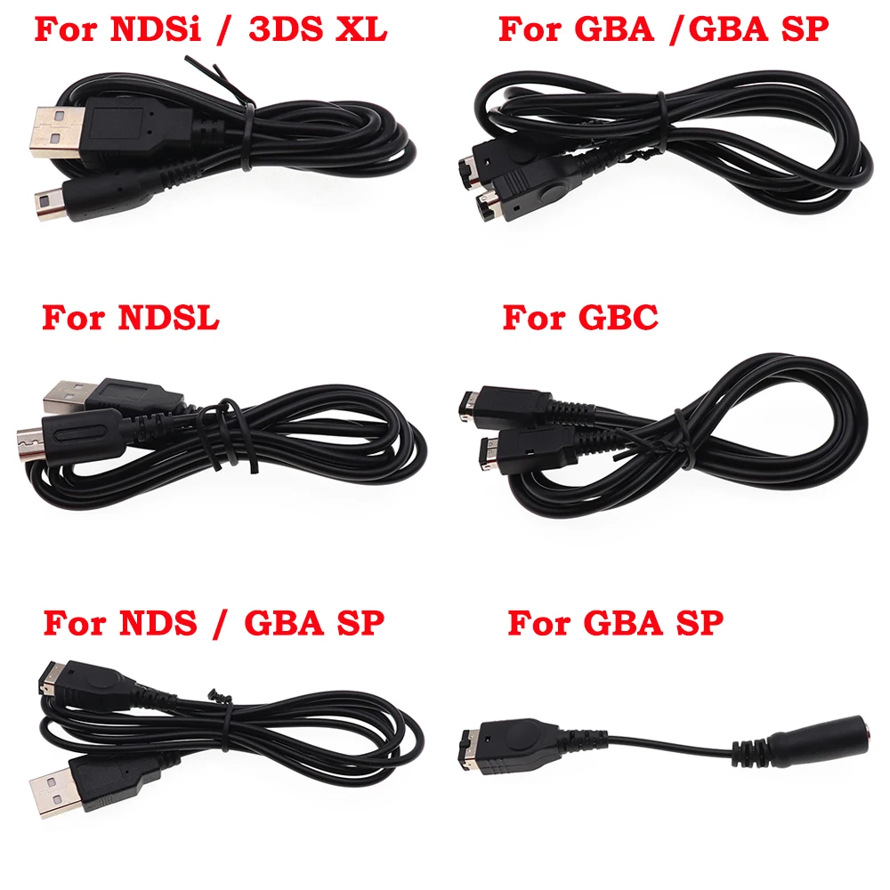 USB Data Charger Charging Power Cable Cord for DS Lite DSL NDSL For NDSi 3DS New 3DS XL LL NDS GBA SP / GBC