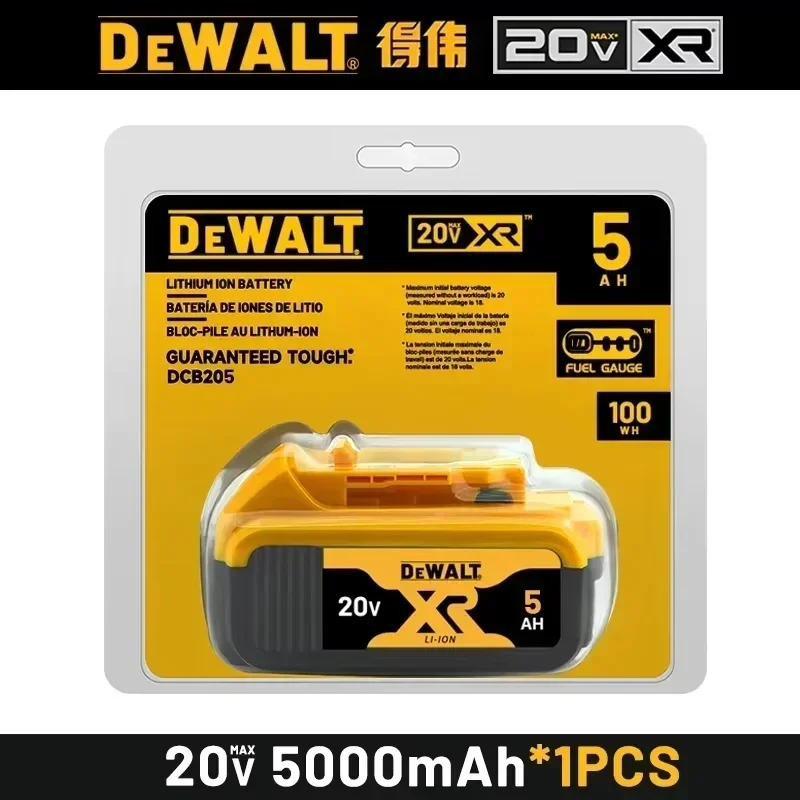 100% Genuine Dewalt 20V 6AH Battery, Rechargeable Lithium Ion Battery, Dewalt DCB200DCBL722/DCL050/DCF850Power Tool Replacement image 3