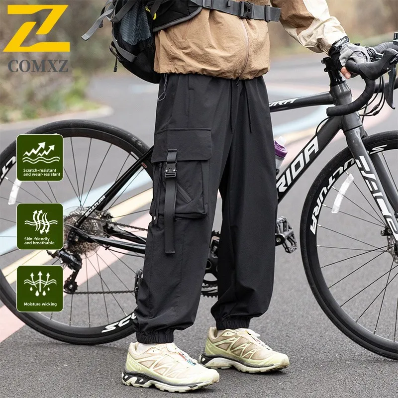 Men's Cargo Pants 2025 New Autumn Casual Loose Running Lightweight Trousers Outdoor Hiking Mountain Climbing Adventure Pants