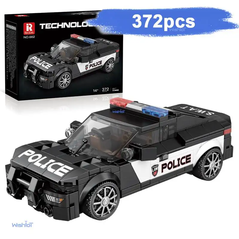 

662 Car 1:24 Scale Mini Model Car 372pcs Building Blocks MOC City Creative Exper Bricks Technical Education Toys For Boy Gift