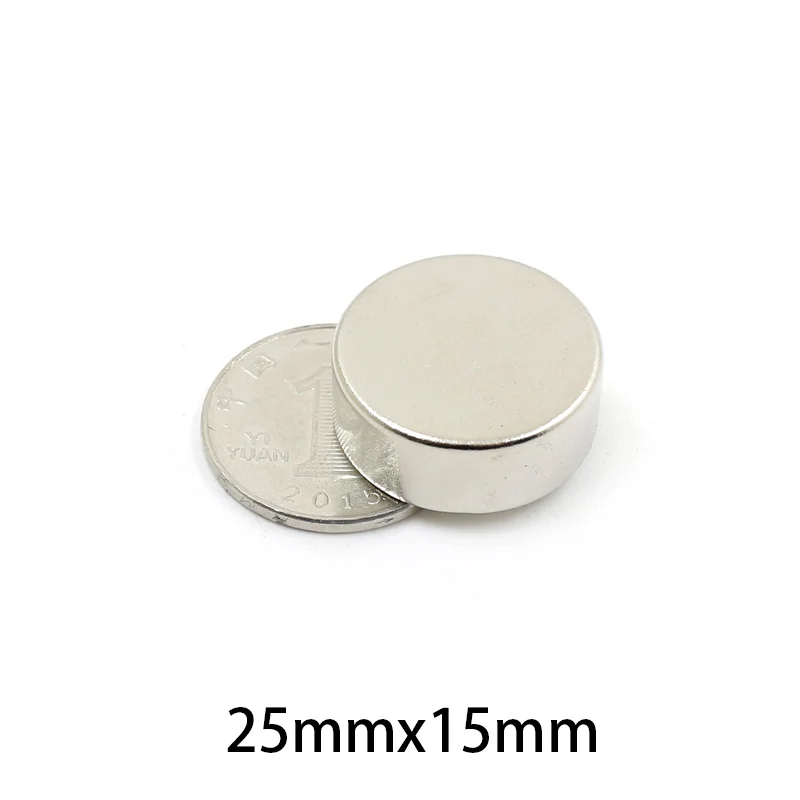 1/2/5/10PCS 25x15mm silná neodym magnetem 25mm x 15mm kolo trvalý magnetem 25*15mm výkonný magnety lamela