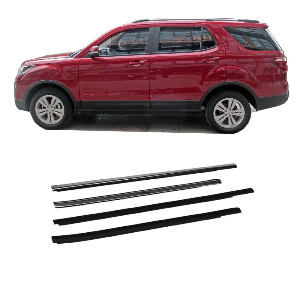 

4 Pieces Outside Windows Glass Rubber for Changan CX70 Sealing Rubber for CX70 Weather Strip Choose Black or Chrome