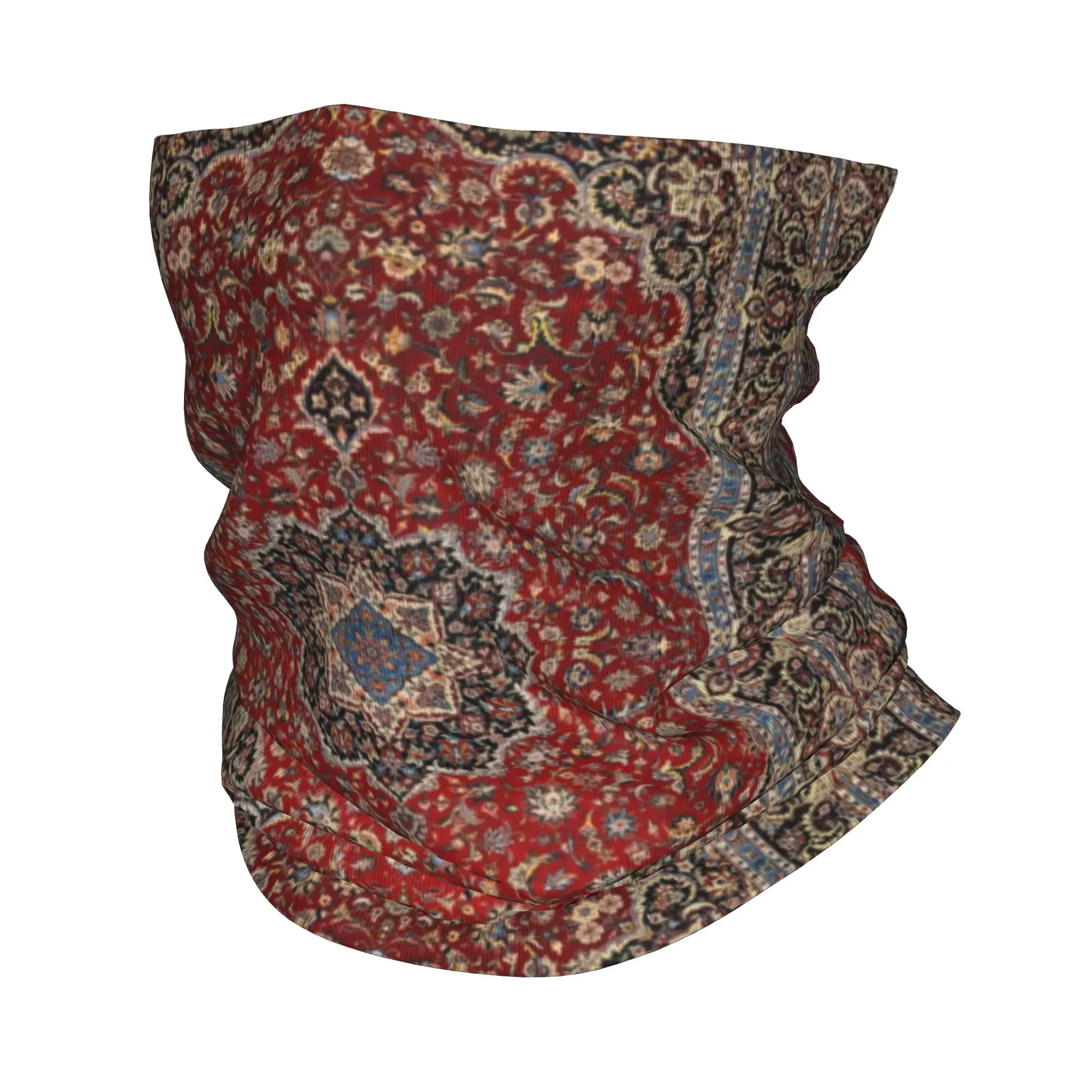 

Vintage Oriental Traditional Moroccan Turkish Style Neck Gaiter Men Women Windproof Winter Bohemian Bandana Scarf for Hiking