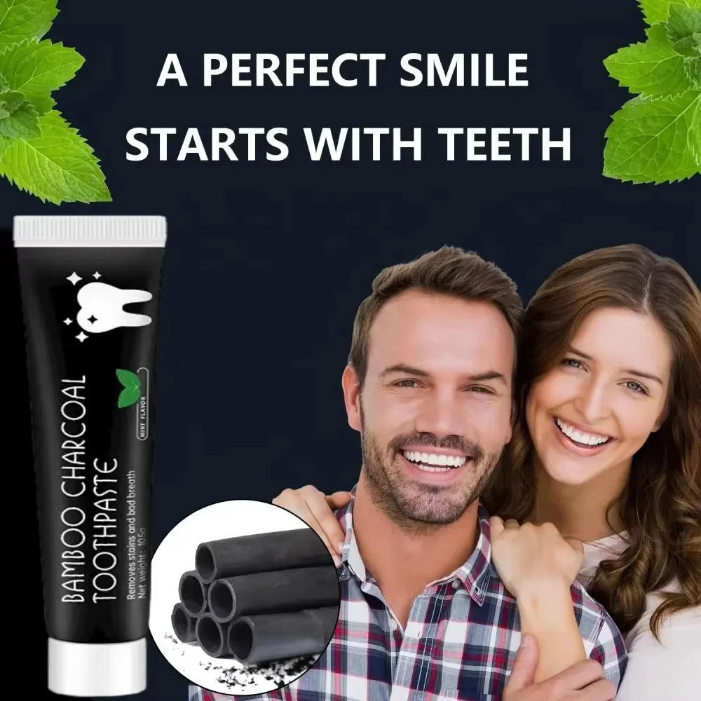 Bamboo Charcoal Toothpaste Whitening Teeth Activated carbon Removing Yellow Teeth Cleaning Tooth Stain Oral Fresh Tooth Care