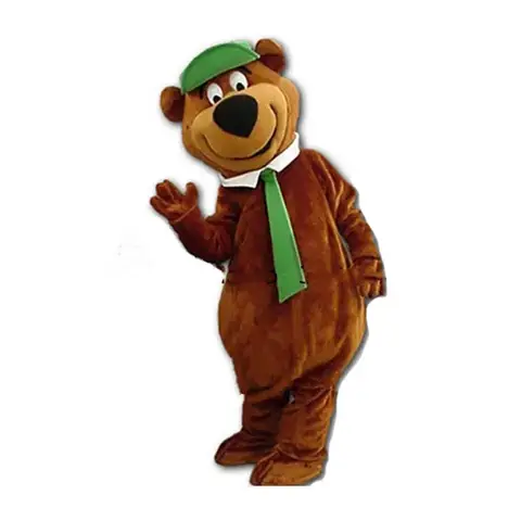 Yogi Bear Mascot Costume Custom Fancy Anime Cosplay Kits Mascotte Cartoon Theme Fancy Dress Carnival Halloween Costumes for Adul