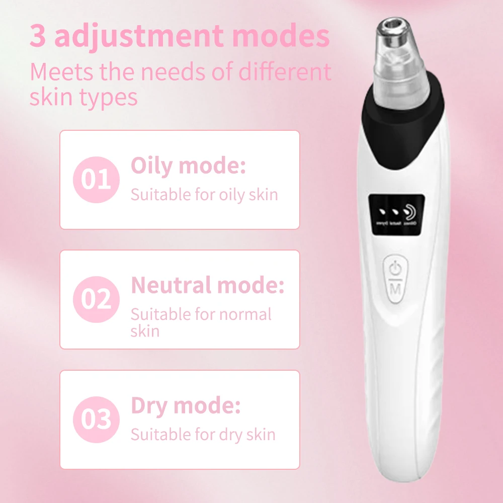 منظف المسام الكهربائي الجديد لعام 2025 ومزيل الرؤوس السوداء - جهاز مكنسة التنظيف العميق للعناية بالوجه وأدوات العناية ببشرة الوجه