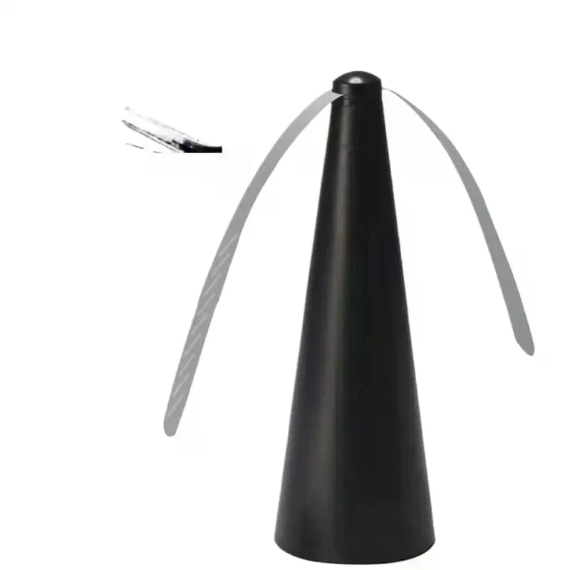 Outdoor Fly Bug Repeller Kitchen Dining Table Meal Pest Fan Desktop Tabletop Electric Battery Operated Food Protector Tool