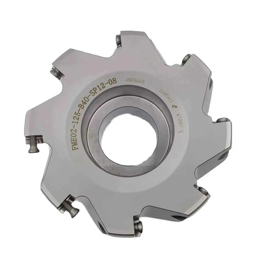 Zccフェイスフライスindexableフライス盤、fme02 kr: 75 ° 、FME02-125-B40-SP12-08