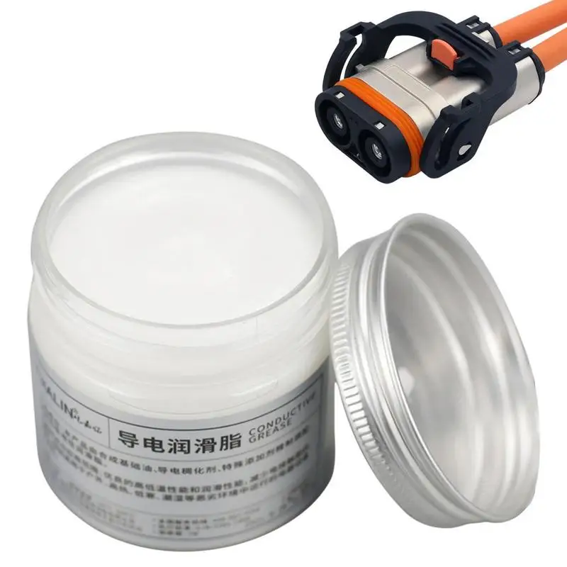 Grasa conductora eléctrica de 100g para enchufe de coche, enchufe de circuito, lubricación de Gel conductor de bajo valor de resistencia para el hogar del coche