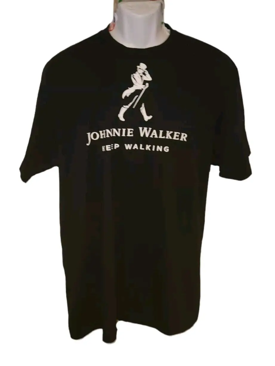 Johnnie Walker Scotch Whisky Keep Walking T Shirt Mens Size Xl Vguc