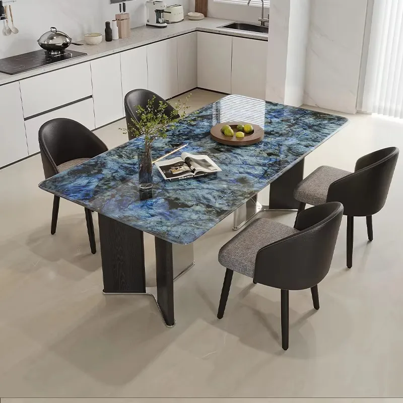 

Nordic Luxury Popular Designer High Quality Dinning Table Set Modern Stone Elegant Table For Dinner Table Room Furniture