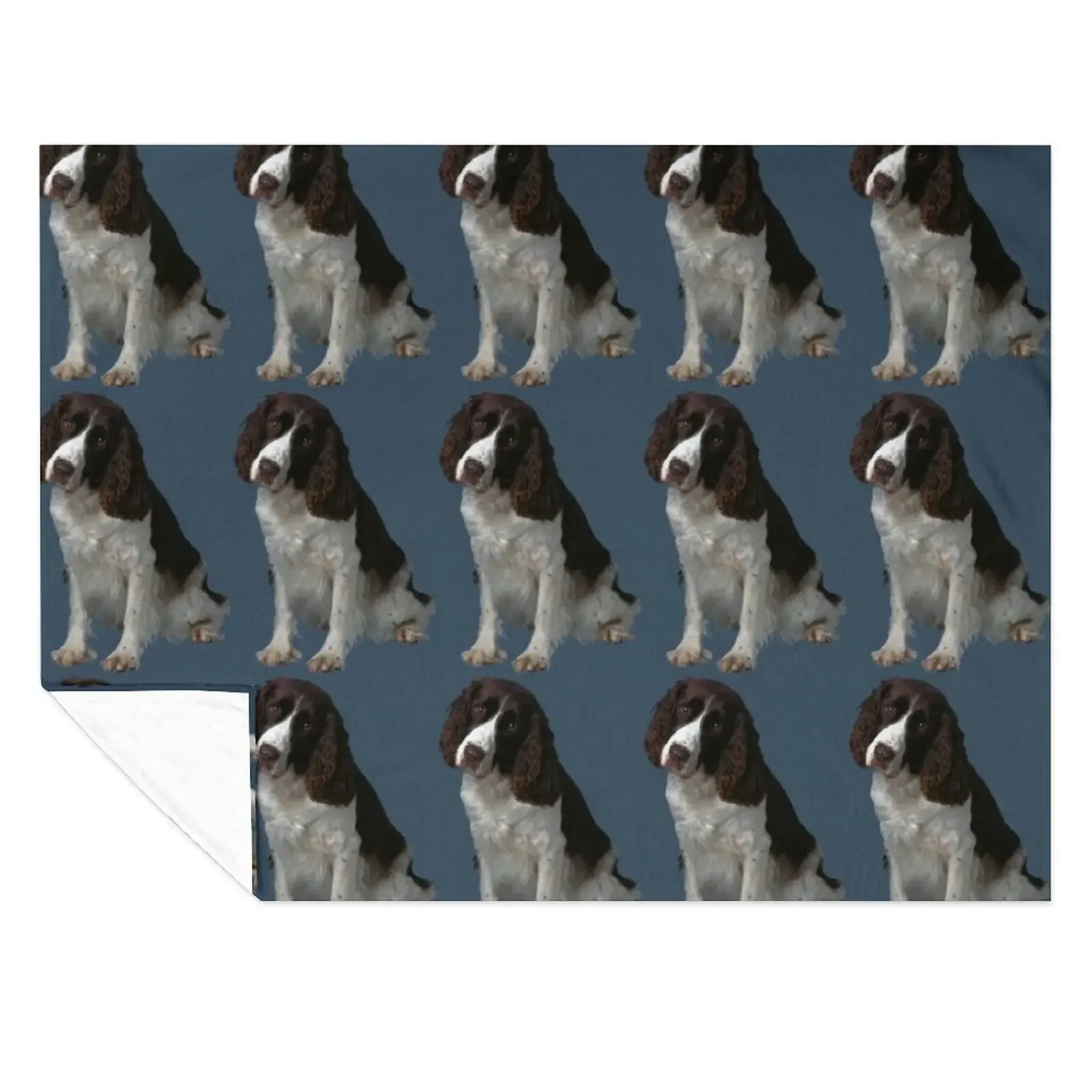 

Springer Spaniel Inglés, Dog Bobby Throw Blanket Soft Big Hair wednesday Flannel Blankets