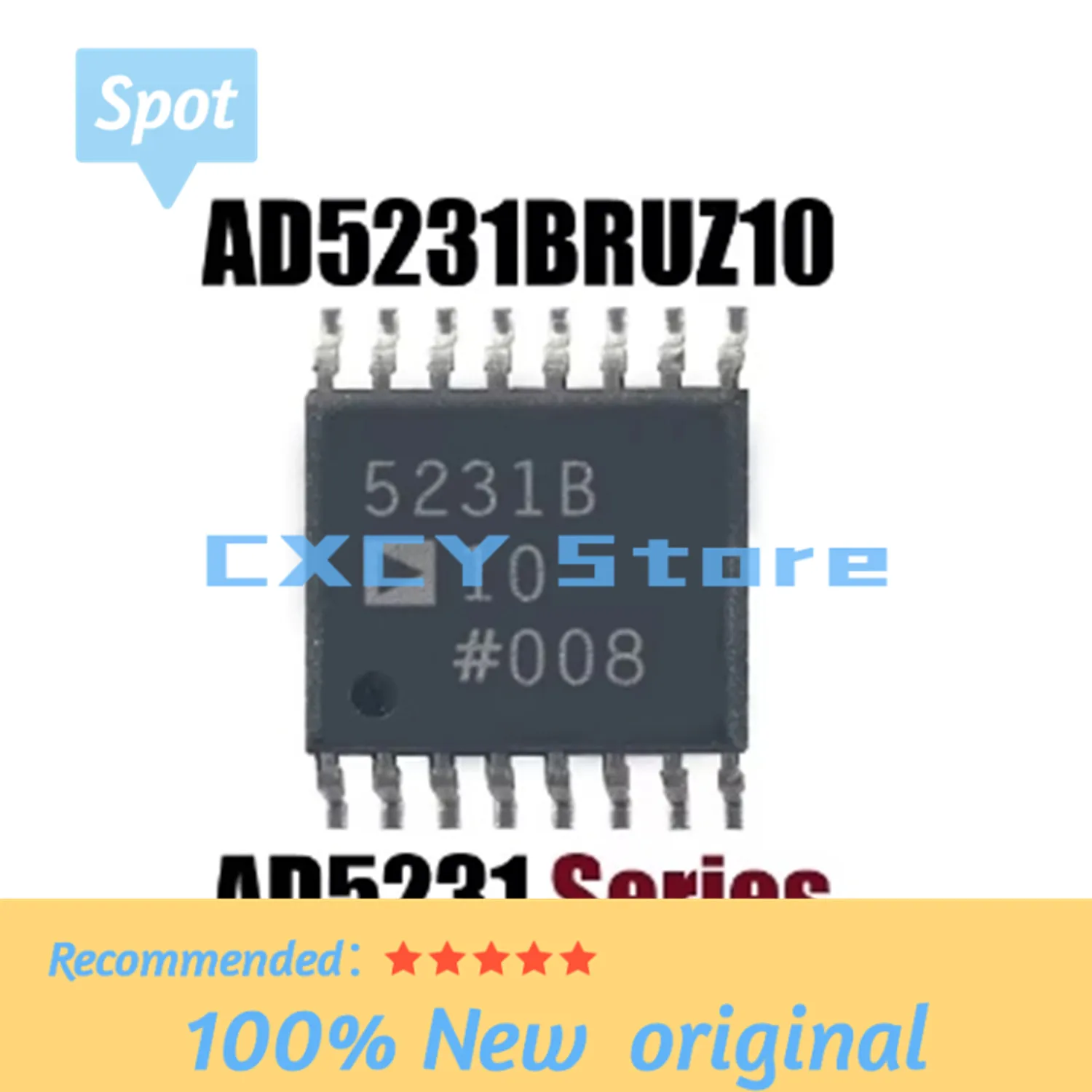 5Pcs/Lot Original Authentic AD5231BRUZ10 AD5231 5231B Package TSSOP-16 SMD Integrated IC Digital Potentiometer Chip