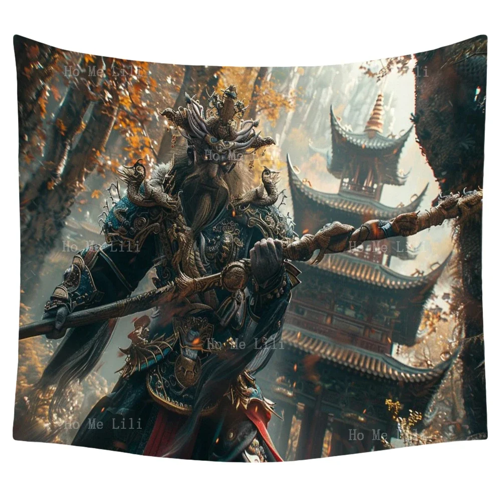 Chinese Myth Monster Poster Tapestry Wall Hanging For Bedroom Living Room Dorm Decor