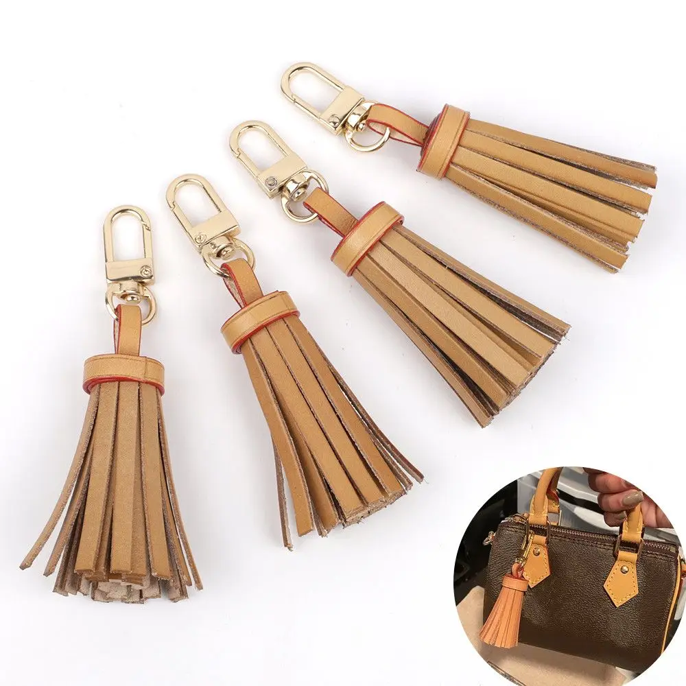 Mini Tassel Bag Charm For Women Handle Bag Clutch Pouch Purse Key Chain Handbag Pendant Leather Bag Accessories Female Gift