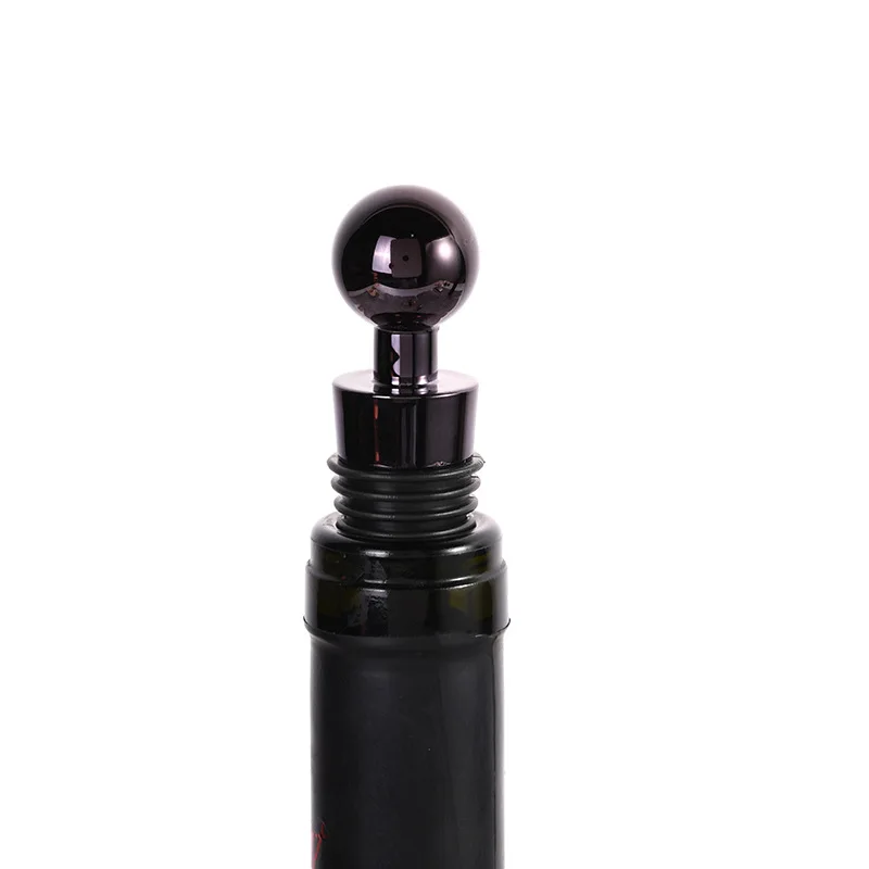 100pcs Plastic Wine Red Wine Bottle Stopper Vacuum Wine Stopper, Six Silk Red