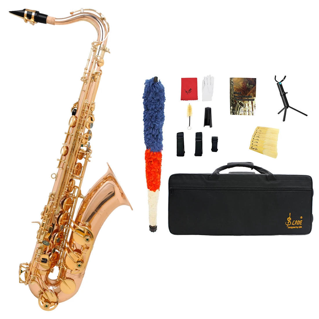 SLADE Tenor Saxophone Multi-materials Selection Sax Brass Body