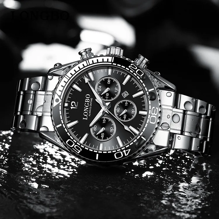 New Men'S Watch With Dual Calendar Quartz Movement Luxury Men'S Watch High-End Selected Timepiece Fashionable Quartz Wristwatch.