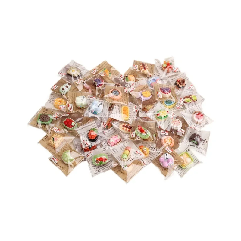 5pcs Dollhouse Cake Pastry Bread Mini Dessert Food Miniature Simulation Kids Play House Toy Food Home Decor Gifts Decorations