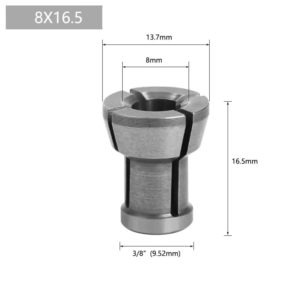 Engraving Tools Collet Chuck Adapter Carpentry Lightweight Study Trimming Machine Wood Router Woodworking Brand New