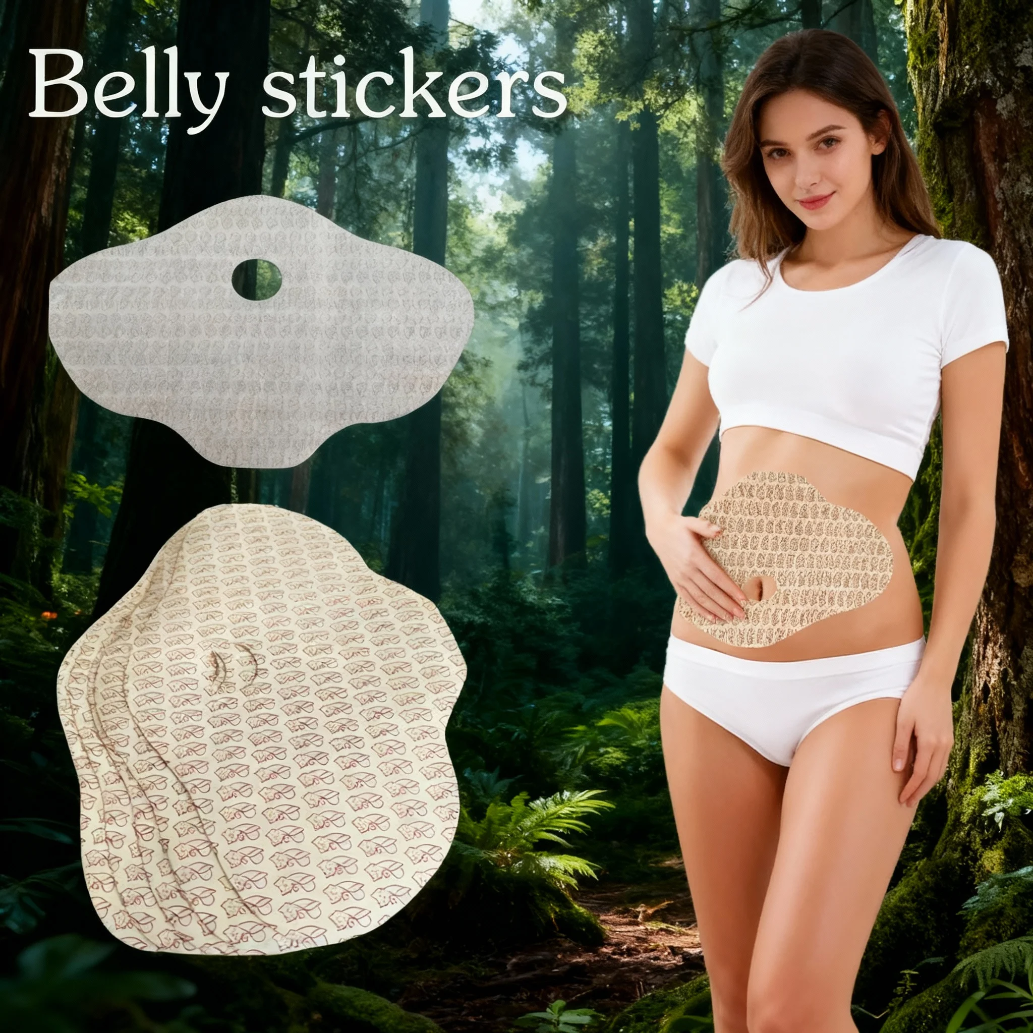 5-50Pcs Big Belly Stickers Lazy Abdomen Weight Loss Stickers Belly Slimming Patch Fat Fast Burn Natural Herbs Navel Sticker