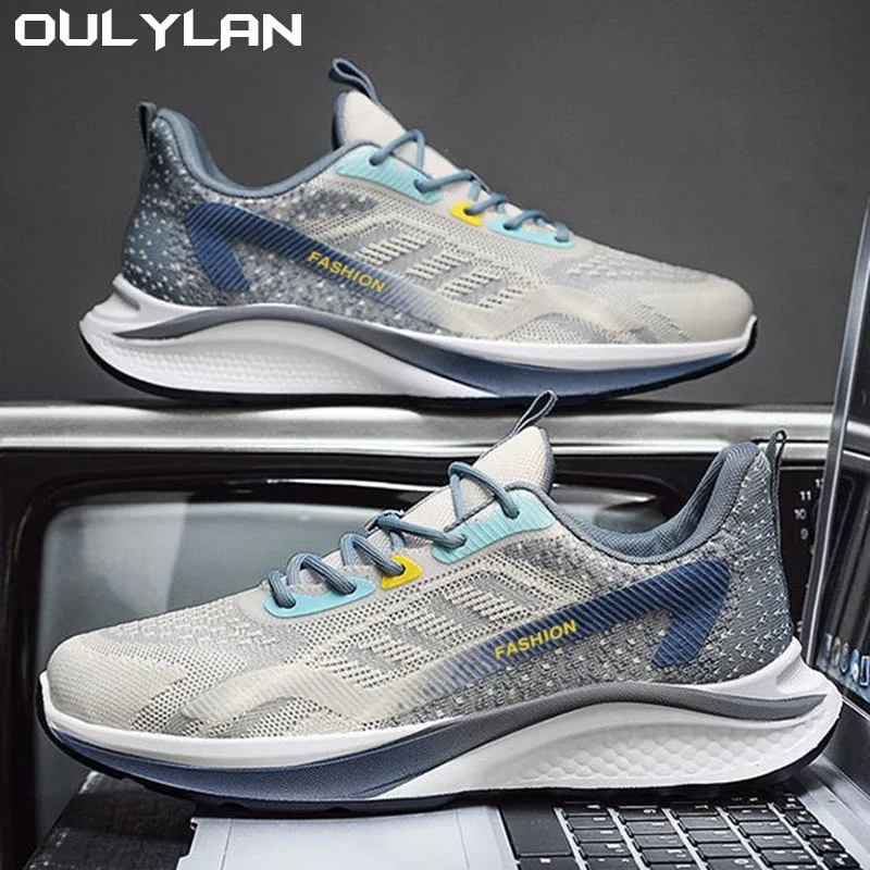 

Men's Fashionable Men's Casual Shoes All-Matching Sneakers Men's Shoes Flying Woven Breathable Mesh Cloth Shoes