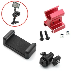 Metal TQi Transmitter Phone Mount Holder for TRAXXAS TRX4 TRX6 E-Revo Slash RUSTLER T-Maxx E-Maxx RC Car Upgrade Parts