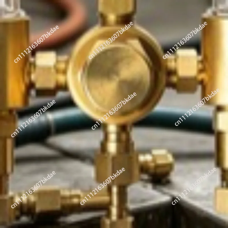 Dual Stage Argon CO2 Flowmeter Gas Pressure Regulator for Tig Mig Welder