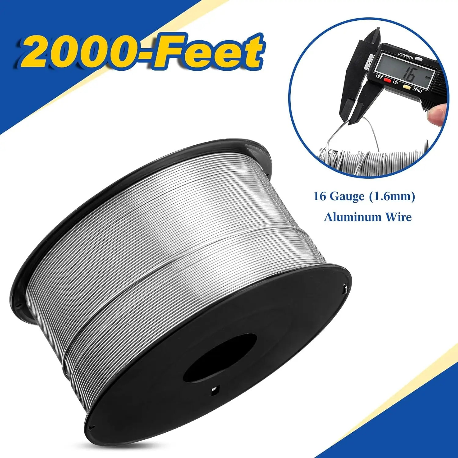 Aluminum Electric Fence Wire for Farm Fencing - Aluminum Alloy, No Color Specified, High Conductivity and Durability