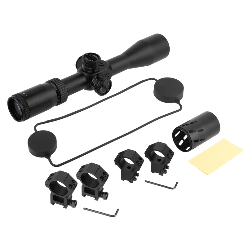 3-15x44 FFP تلسكوبي البصر الطائرة البؤرية الأولى ميراس تلسكوبيكا الصيد تلسكوبي مع مظلة وإضاءة
