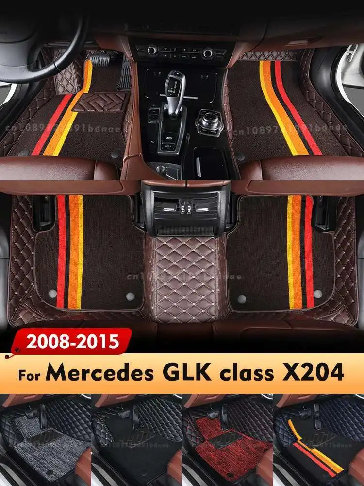 For Mercedes Benz GLK class X204 2008-2015 14 13 09 12 Double Layer Car Floor Mats Custom Foot Pads Carpet Interior Accessories - afbeelding 2