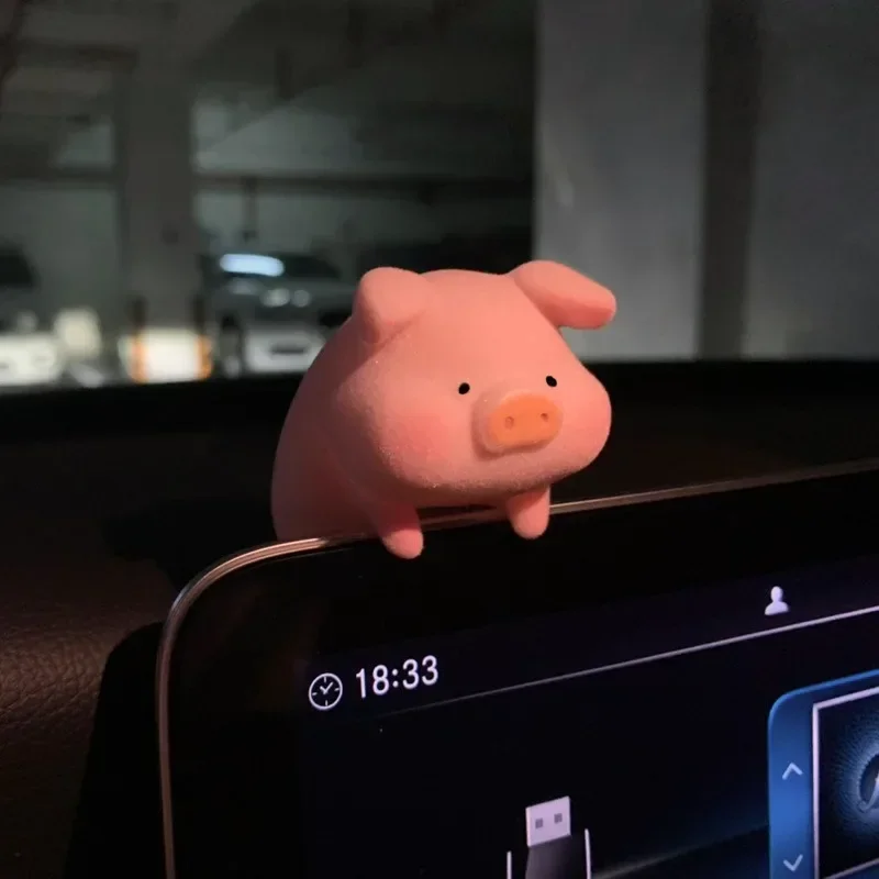 Cute Pig Car Accessorie Swing Pig Car Pendant Auto Rearview Mirror Pendants Birthday Gift Auto Decoraction Ornaments Coche