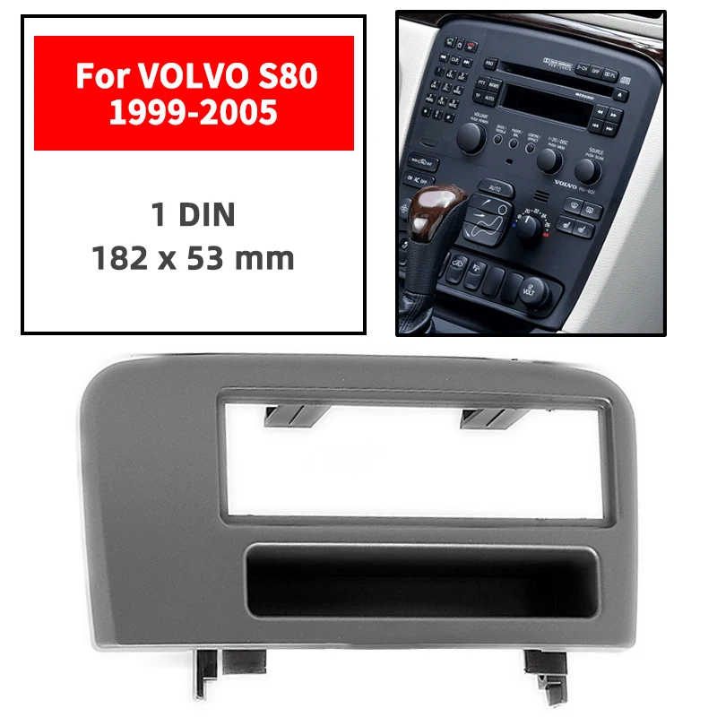 

Car Accessories of Fascia Panel Stereo Installation Kit Center Console Trim For Volvo S80 1999-2005 car model 2 DIN
